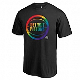 Men's Detroit Pistons Fanatics Branded Black Team Pride T-Shirt FengYun,baseball caps,new era cap wholesale,wholesale hats